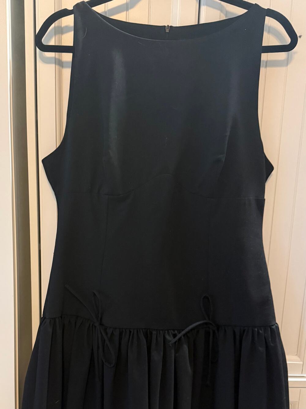 Zara sleeveless mini dress with bow detail sz XL NWT